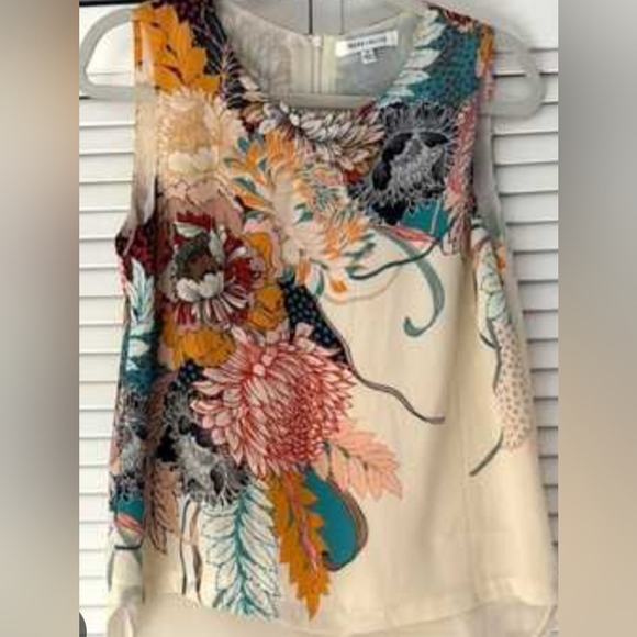 Floral Sleeveless Top - Multicolor - Picture 1 of 6